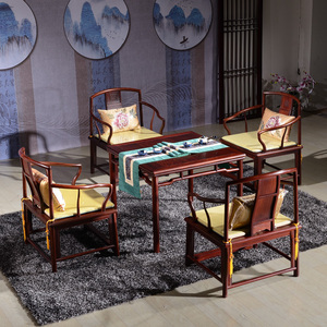 东阳红木家具 老挝红酸枝巴里黄檀中式仿古红木正方形桌 麻将桌休闲桌 小方桌